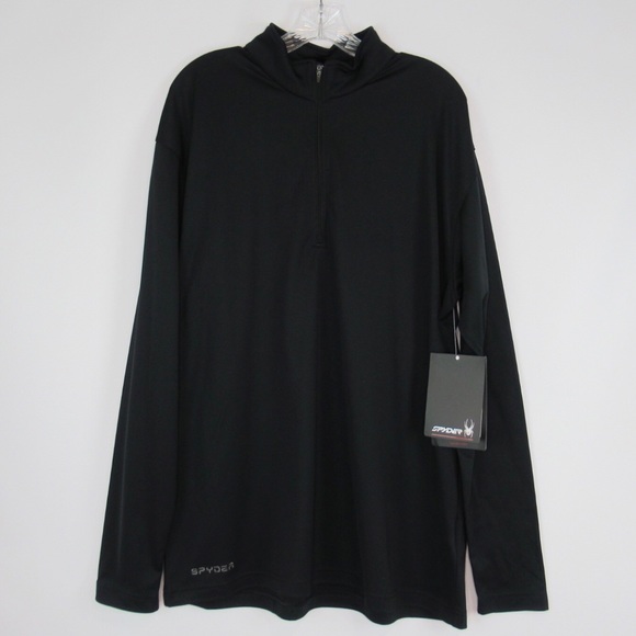 SPYDER Kelso Mountian Dry W.e.b. Quarter Zip T-Neck Pullover Sweatshirt Mens XL - Picture 7 of 12
